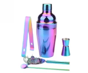 shaker manufacturer bartenders kit colorful electroplate