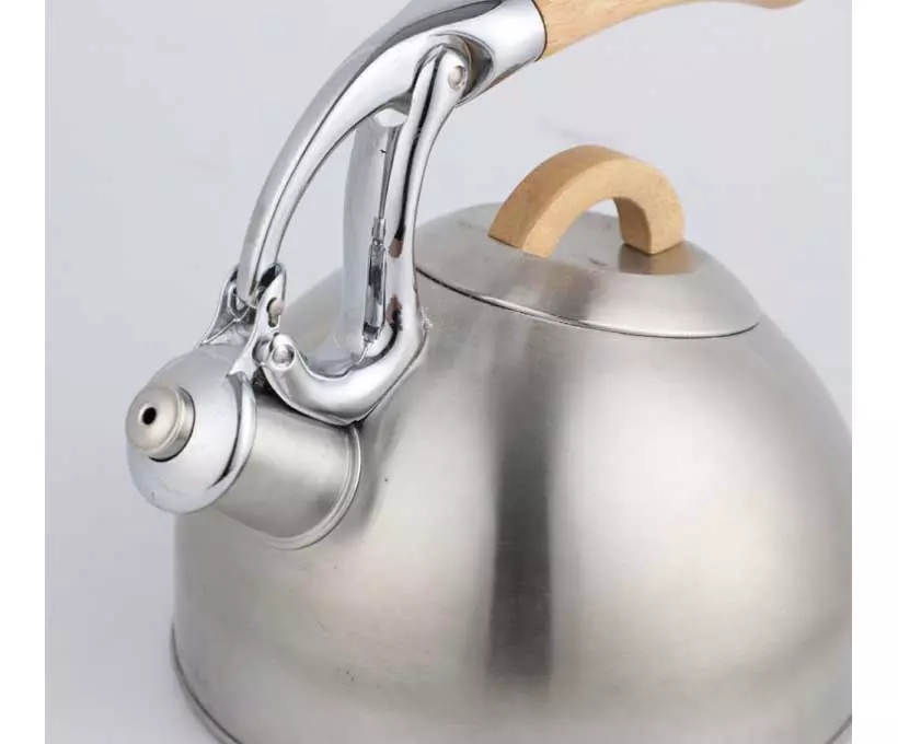 OXO Brew Uplift Whistling Tea Kettle, Brushed Stainless, 2 Qt